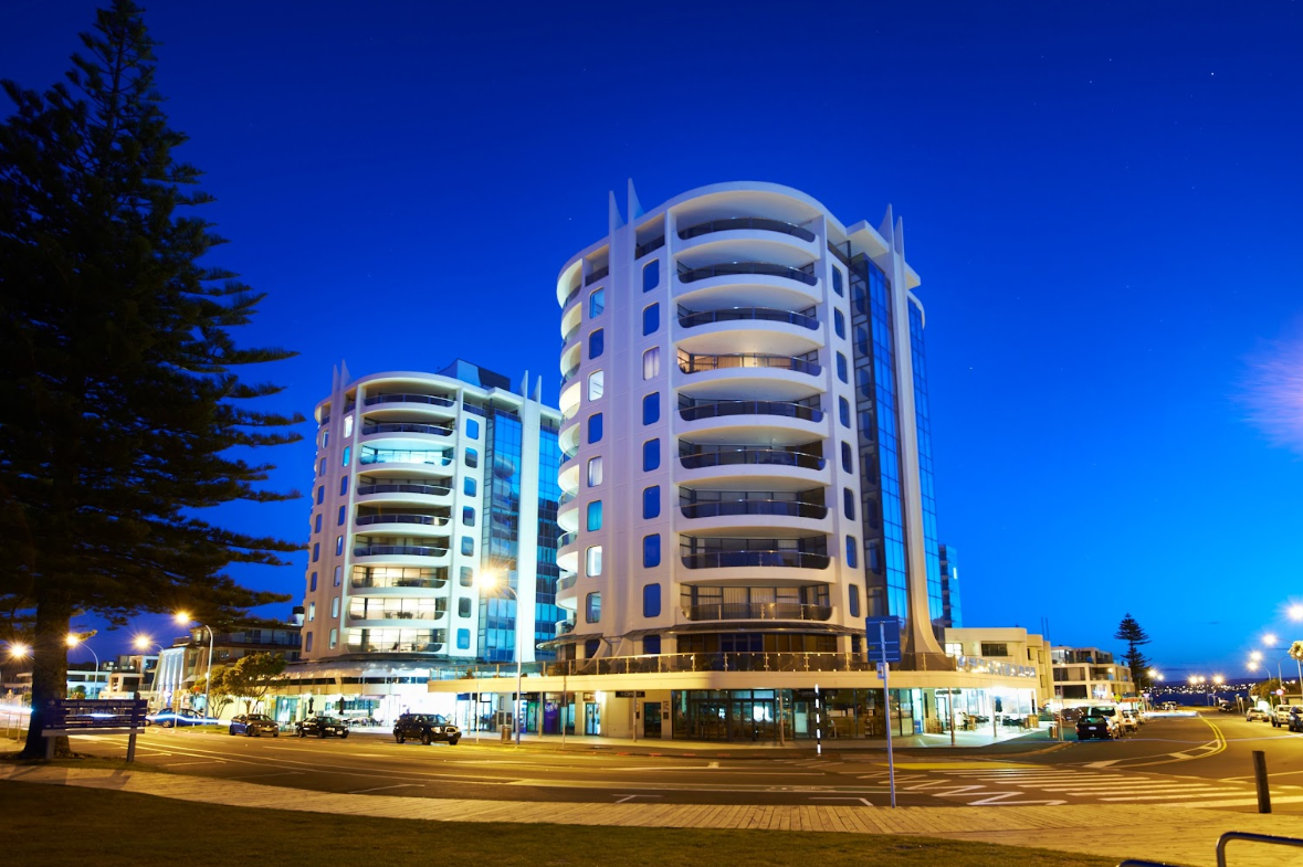 Oceanside Resort at night